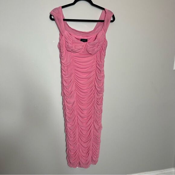 Majorelle Revolve Tabitha Midi Dress in Bubblegum Pink NWOT XL - Picture 8 of 10